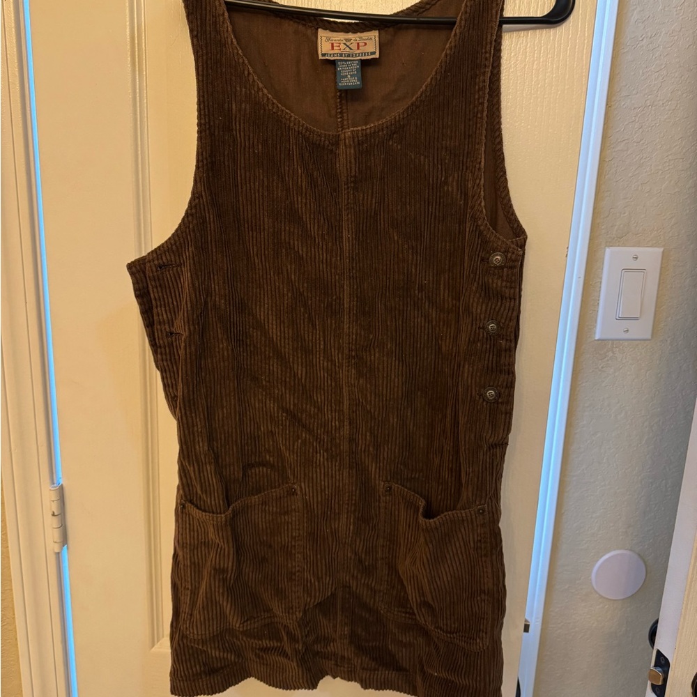 Express Brown Cotton Dress